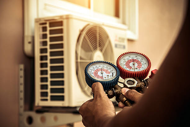 Professional Heat Pump Repair technician working in Cheswold, DE